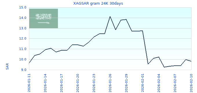 XAGSAR gram 24K 30days